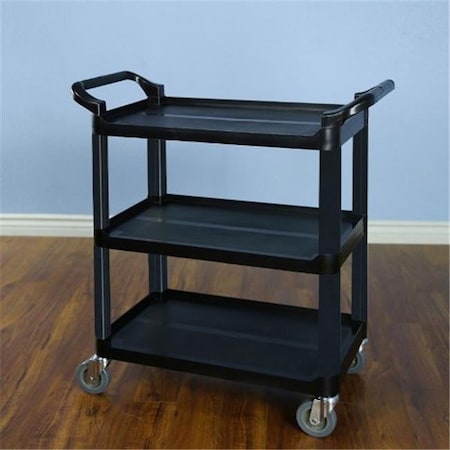 Vti Manufacturing VTI Manufacturing 58000 Plastic Multi Function Utility Cart - Black 58000
